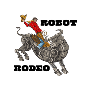 A Robot Rodeo Logo on a Transparent Background