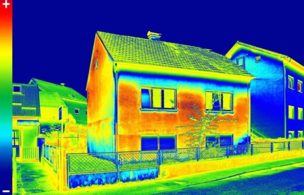 Thermal image on House