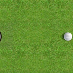 Golf Hole With Ball Approaching