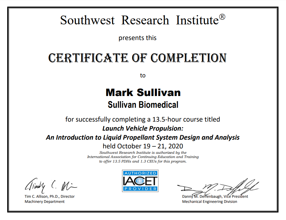 Southwest Research Institute Template